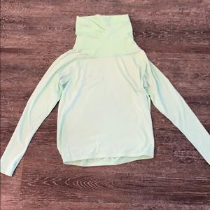Mint green Lululemon cowl neck sweatshirt